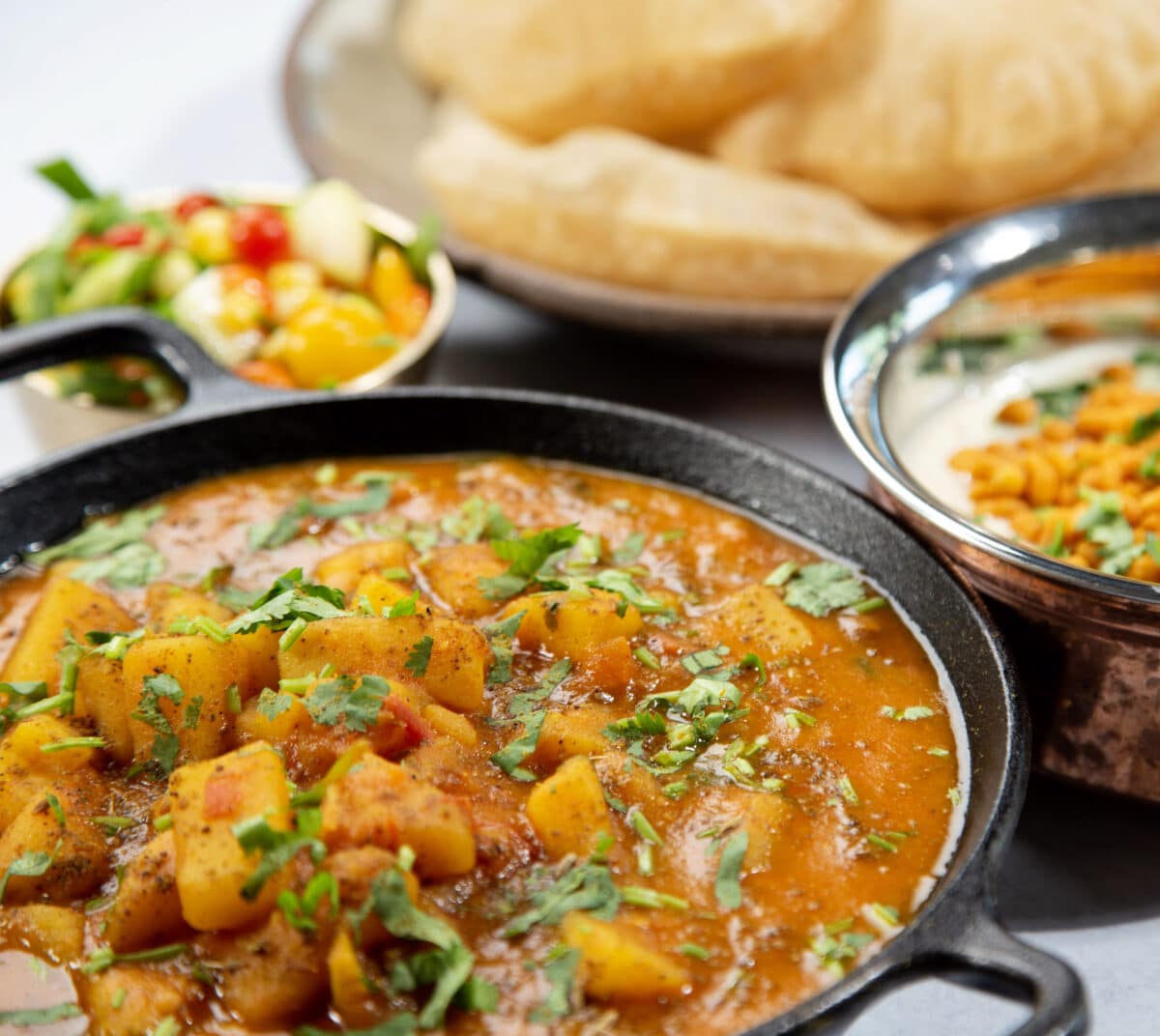 Aloo Tamatar Ki Sabji Potatoes In Tomato Sauce Custer Dhaba