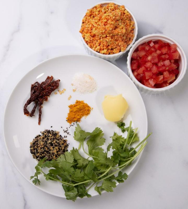 Ingredients for Dal Tadka